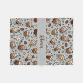 Gemütliches Kaffeeblanket für entspannende Sippen Fleecedecke (Vorderseite (Horizontal))