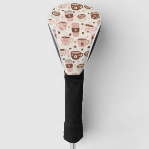 Gemütliches Kaffeetassen-Muster (10) Golf Headcover