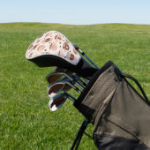 Gemütliches Kaffeetassen-Muster (10) Golf Headcover (In SItu)