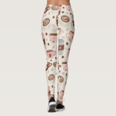 Gemütliches Kaffeetassen-Muster (10) Leggings (Rückseite)