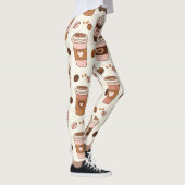 Gemütliches Kaffeetassen-Muster (12) Leggings (Rechts)