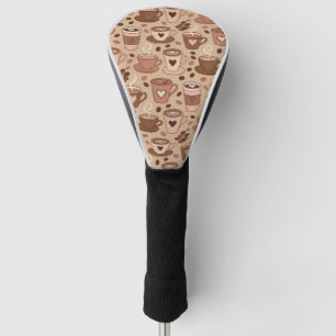 Gemütliches Kaffeetassen-Muster (1) Golf Headcover