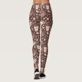 Gemütliches Kaffeetassen-Muster (2) Leggings (Rückseite)