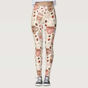 Gemütliches Kaffeetassen-Muster (3) Leggings