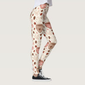 Gemütliches Kaffeetassen-Muster (3) Leggings (Rechts)