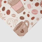 Gemütliches Kaffeetassen-Muster (3) Seidenpapier (Detail)