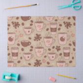 Gemütliches Kaffeetassen-Muster (7) Seidenpapier (Basteln)