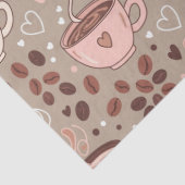 Gemütliches Kaffeetassen-Muster (8) Seidenpapier (Detail)