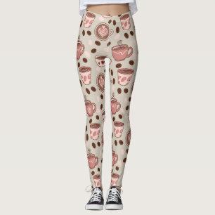 Gemütliches Kaffeetassen-Muster (9) Leggings