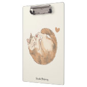 Gemütliches Katzen-Café-Anime-Clipbord Klemmbrett (Links)