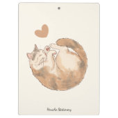 Gemütliches Katzen-Café-Anime-Clipbord Klemmbrett (Rückseite)