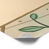 Gemütliches Katzenbad: Whimsikale Entspannung Poster (Ecke)