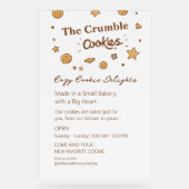 Gemütliches Keksgeschmack Acrylschild (Vorderseite)