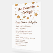 Gemütliches Keksgeschmack Acrylschild (Winkel)