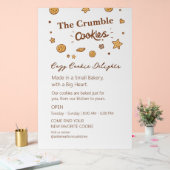 Gemütliches Keksgeschmack Acrylschild (Hochzeit)