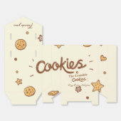 Gemütliches Keksgeschmack (Creme) Geschenkschachtel (Ungefaltet)