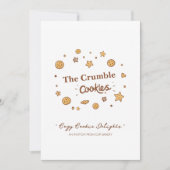 Gemütliches Keksgeschmack Einladung (Vorderseite)