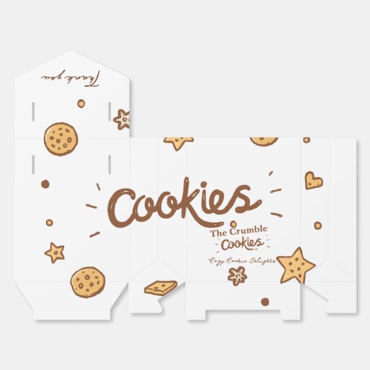 Gemütliches Keksgeschmack Geschenkschachtel (Ungefaltet)