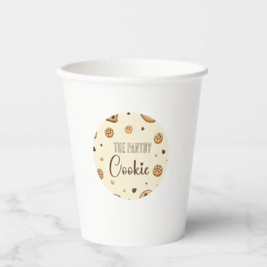Gemütliches Keksgeschmack Pappbecher (Vorderseite)