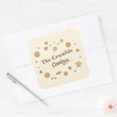 Gemütliches Keksgeschmack Quadratischer Aufkleber (Umschlag)