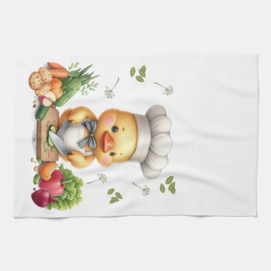 Gemütliches Küchenherden Niedliches Kochdesign Geschirrtuch (Horizontal)