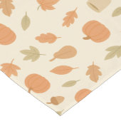 Gemütliches Kürbisgewürz Herbst Nahtloses Muster Kurzer Tischläufer (Ecke)