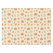 Gemütliches Kürbisgewürz Herbst Nahtloses Muster Tischdecke (Vorderseite (Horizontal))