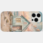 Gemütliches Küstenhaus-Wasserfarbe Case-Mate iPhone Hülle (Rückseite (Horizontal))