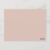 Gemütliches Lavendel-Latte-Art-Design  Postkarte (Rückseite)