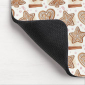 Gemütliches Lebkuchen-Keks nahtloses Muster Mousepad (Ecke)