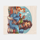 Gemütliches Lesedauer Fleecedecke (Vorderseite (Horizontal))