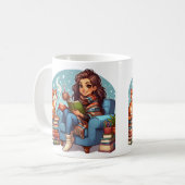 Gemütliches Lesedauer Kaffeetasse (Vorderseite Links)