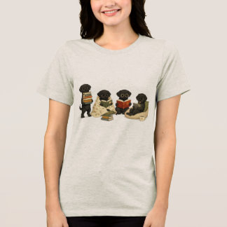 Gemütliches Leseshirt für Hunde | Geschenk für Hun Tri-Blend Shirt