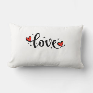 Gemütliches LIEBE-Kissen - Ideal für Valentine D Lendenkissen