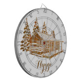 Gemütliches Log-Kabine - Hyge oder Ihr eigener Tex Dartscheibe (Vorderseite Links)