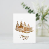 Gemütliches Log-Kabine - Ihr eigener Text ist in O Postkarte (Stehend Vorderseite)