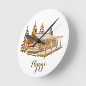 Gemütliches Login-Kabine - Schütteln oder Ihr eige Runde Wanduhr (Winkel)