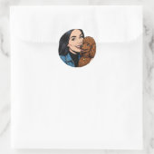 Gemütliches Mädchen oder Poodle Sticker – Beste Fr (Tasche)
