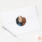 Gemütliches Mädchen oder Poodle Sticker – Beste Fr (Umschlag)