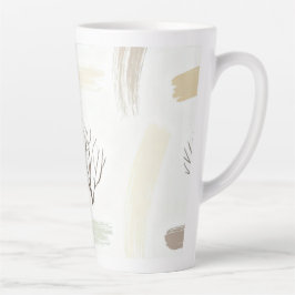 Gemütliches minimalistisches Winter-Ästhetik-Muste Milchtasse