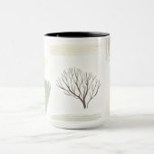Gemütliches minimalistisches Winter-Ästhetik-Muste Tasse (Zentrum)