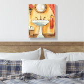Gemütliches modernes Badezimmer Leinwanddruck (Insitu (Schlafzimmer))