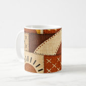 Gemütliches Modernes Patchwork Kaffeetasse (Vorderseite Links)