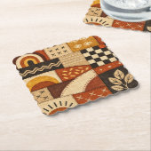 Gemütliches Modernes Patchwork Untersetzer (angewinkelt)