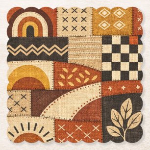 Gemütliches Modernes Patchwork Untersetzer