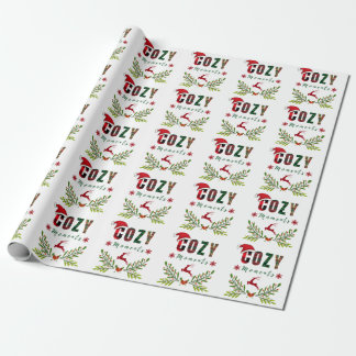 Gemütliches Momente Weihnachts-Weihnachtsfest-Rein Geschenkpapier