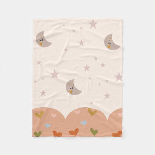 Gemütliches Moonlit Dreams Fleece Blanket (Vorderseite)