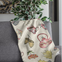 Gemütliches Muster für Herbstelemente