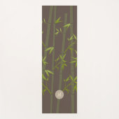 Gemütliches Natural Zen Bamboo Earthy Custom Monog Yogamatte (Vorderseite)