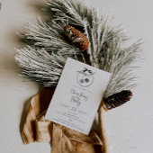 Gemütliches Natureath Weihnachts-Party Einladung